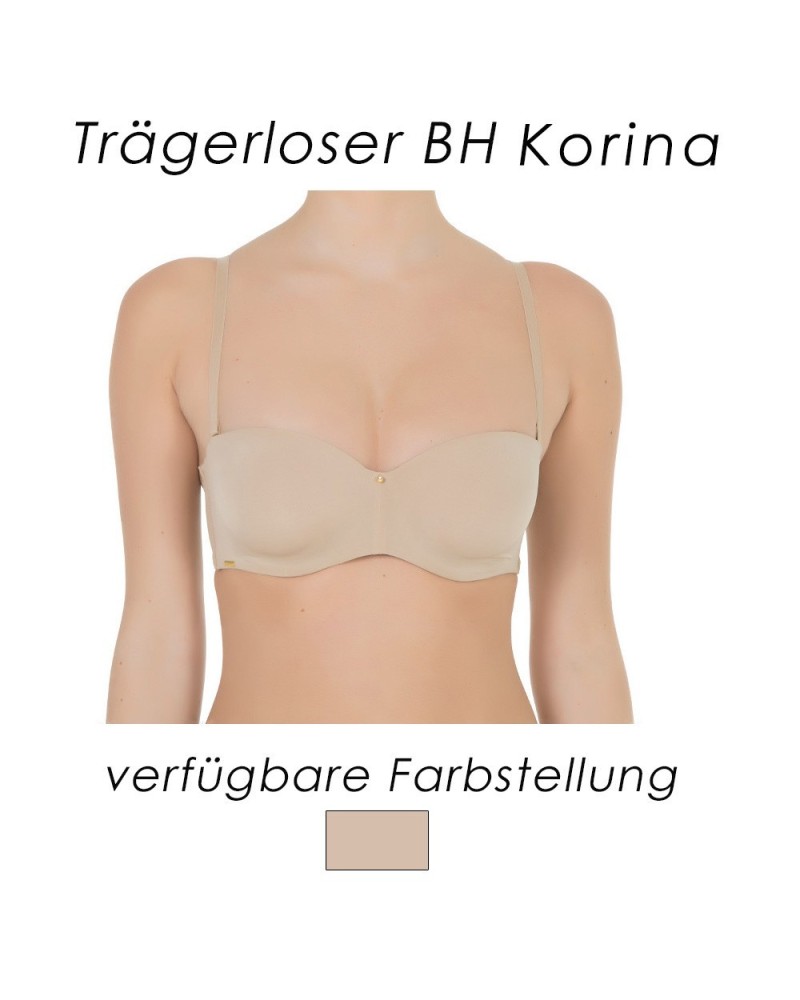 Nleganter trägerloser BH Korina in der Farbe skin neu bei eVe dessous