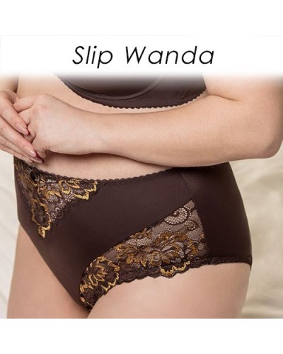 Slip Wanda braun-gold